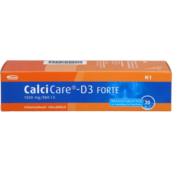 CalciCare-D3 forte Brausetabletten, 20 pc Tablettes
