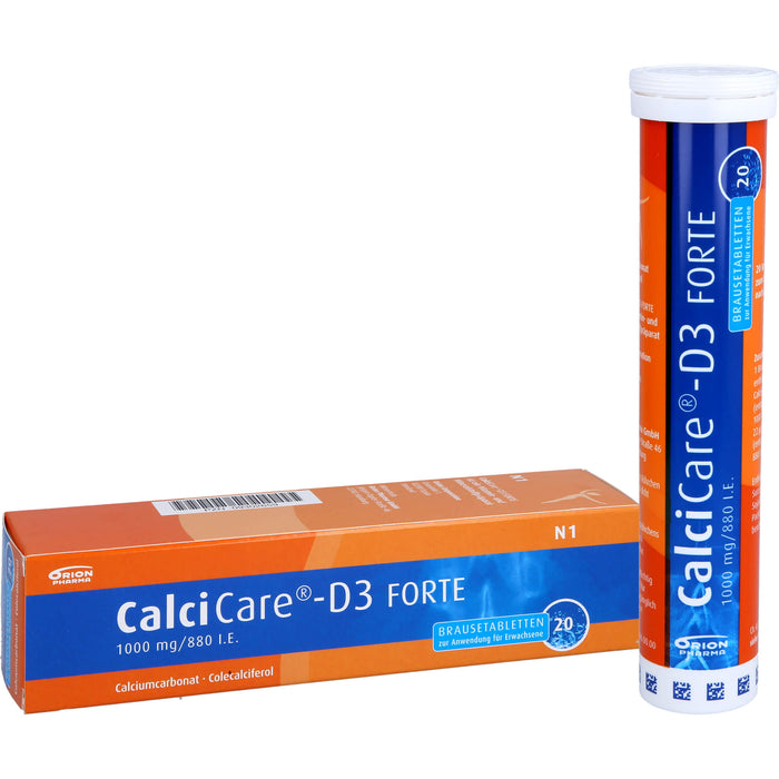 CalciCare-D3 forte Brausetabletten, 20 pc Tablettes