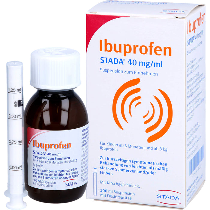 Ibuprofen STADA 40 mg/ml Suspension zum Einnehmen, 100 ml Solution