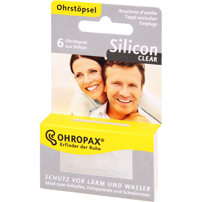 OHROPAX Silicon Clear Ohrstöpsel, 6 pc Bouchons d'oreilles