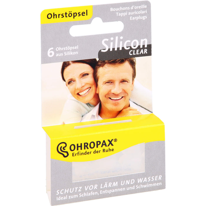 OHROPAX Silicon Clear Ohrstöpsel, 6 pcs. Earplugs