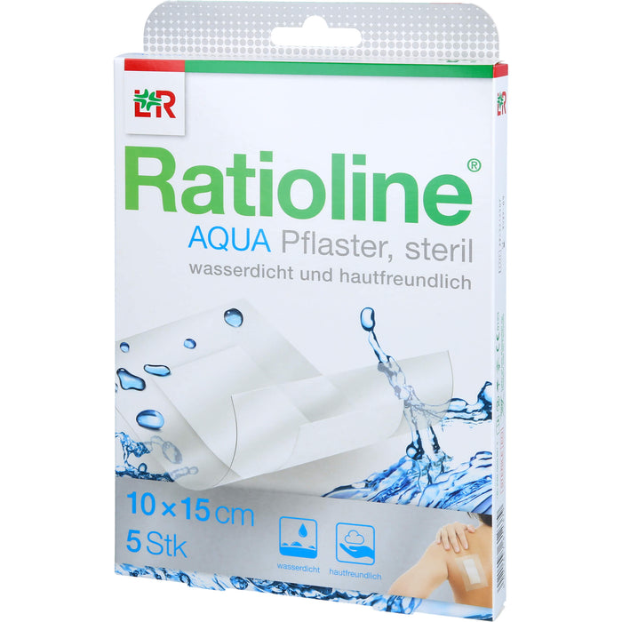 Ratioline Aqua Pflaster steril 10 x 15 cm, 5 pcs. Patch