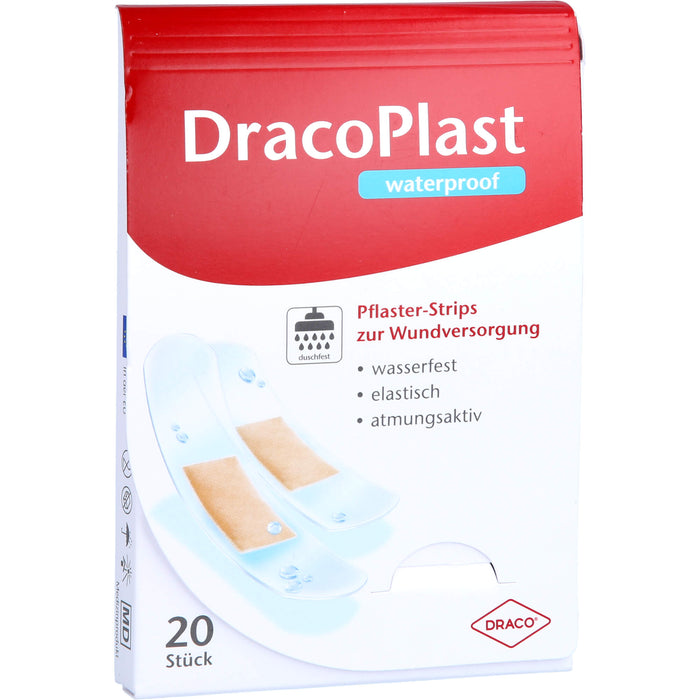 DracoPlast Waterproof Pflasterstrips sortiert, 20 pc Pansement