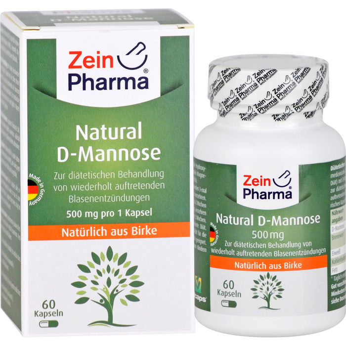 ZeinPharma Natural D-Mannose Kapseln, 60 pc Capsules