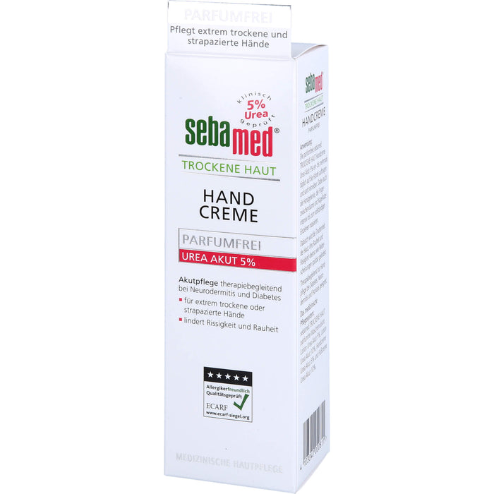 sebamed Trockene Haut Parfumfrei Handcreme Urea 5%, 75 ml Cream