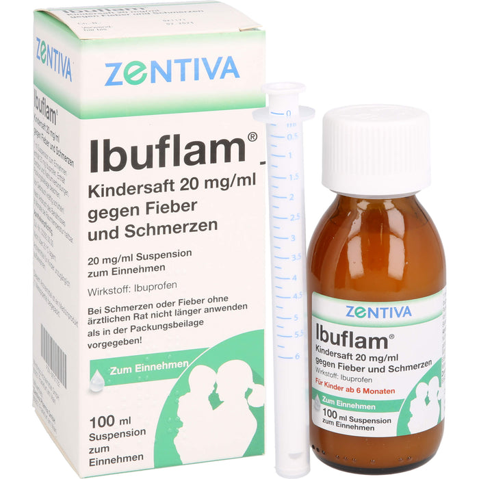Ibuflam Kindersaft 2 %, 100 ml Solution