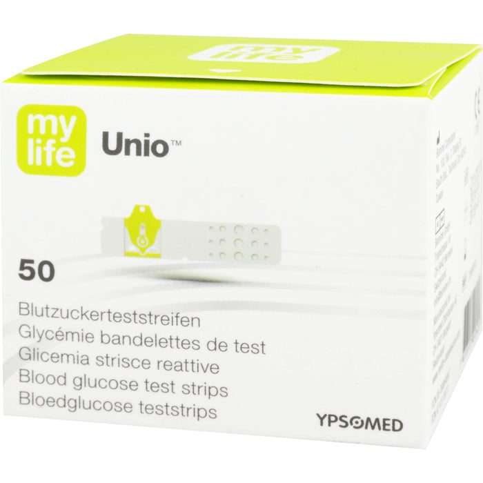 mylife Unio Blutzuckerteststreifen, 50 pc Bandelettes réactives