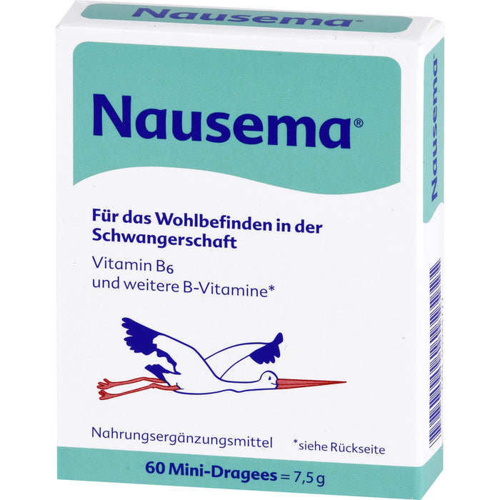 Nausema Mini-Dragees für Wohlbefinden in der Schwangerschaft, 60 St. Tabletten