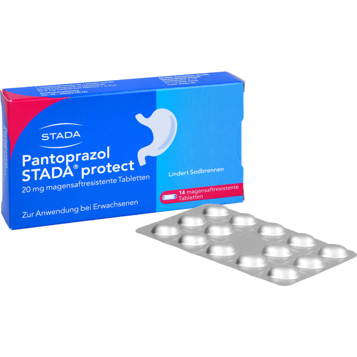 Pantoprazol STADA protect 20 mg Tabletten bei Sodbrennen, 14 pc Tablettes