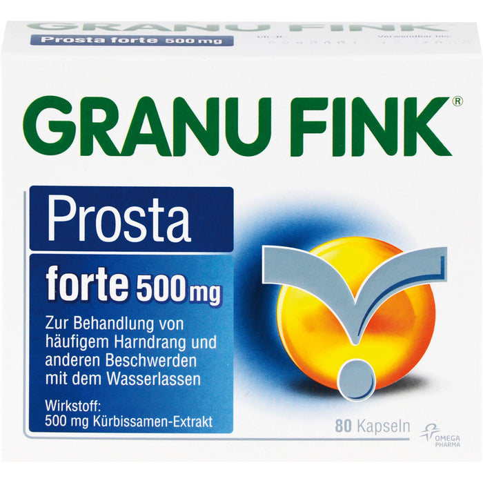 GRANU FINK Prosta forte 500 mg Kapseln, 60 pcs. Capsules