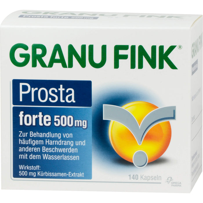 GRANU FINK Prosta forte 500 mg Hartkapseln, 140 pcs. Capsules