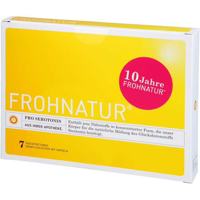 Frohnatur Pro Serotonin Trinkfläschchen mit Kapseln, 7 pcs. Ampoules