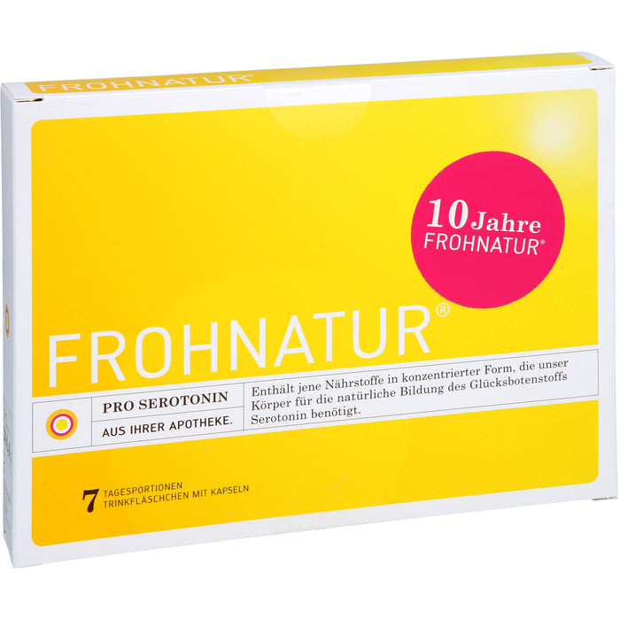 Frohnatur Pro Serotonin Trinkfläschchen mit Kapseln, 7 pcs. Ampoules