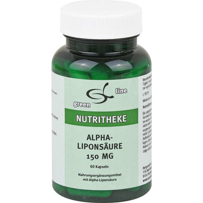 green line Nutritheke Alpha-Liponsäure 150 mg Kapseln, 60 pcs. Capsules