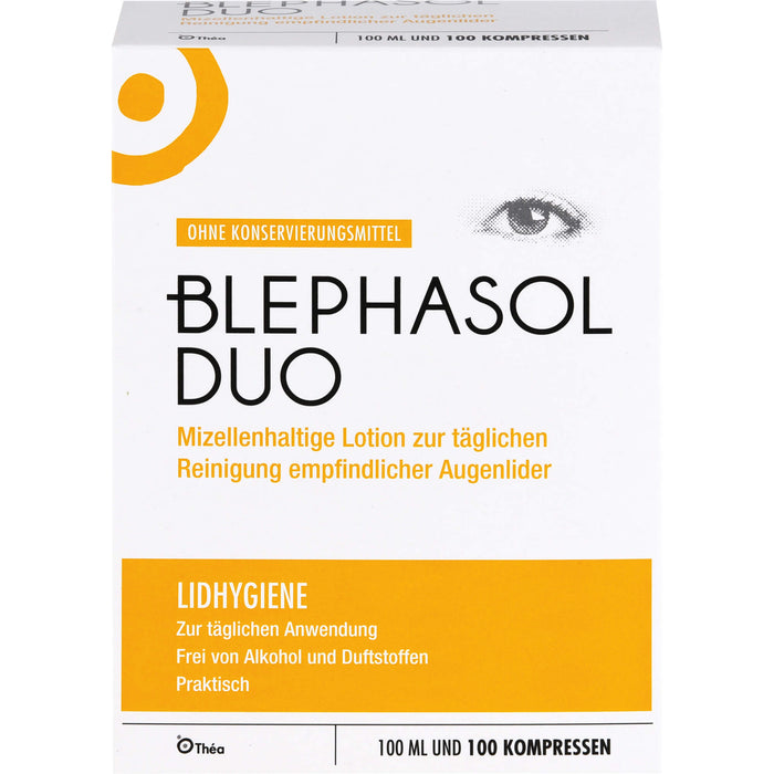 Blephasol Duo Lotion + Reinigungspads zur Lidhygiene, 1 pc Paquet combiné