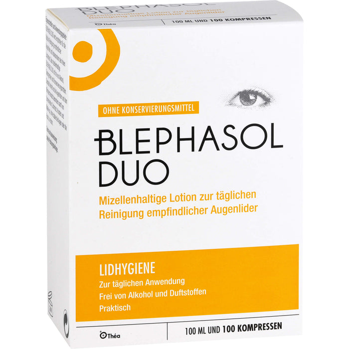 Blephasol Duo Lotion + Reinigungspads zur Lidhygiene, 1 pc Paquet combiné
