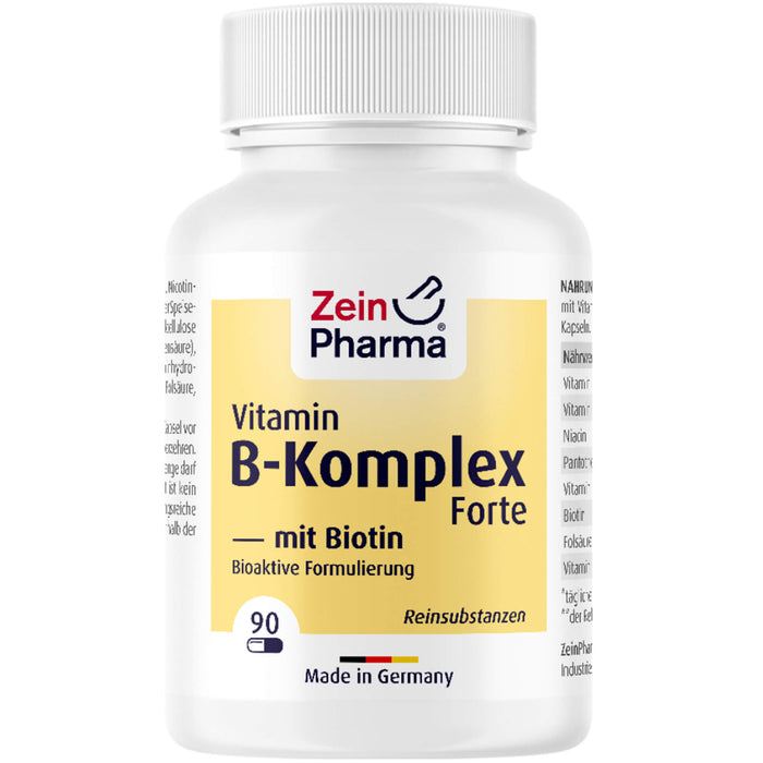 ZeinPharma Vitamin B Komplex + Biotin Forte Kapseln, 90 pcs. Capsules