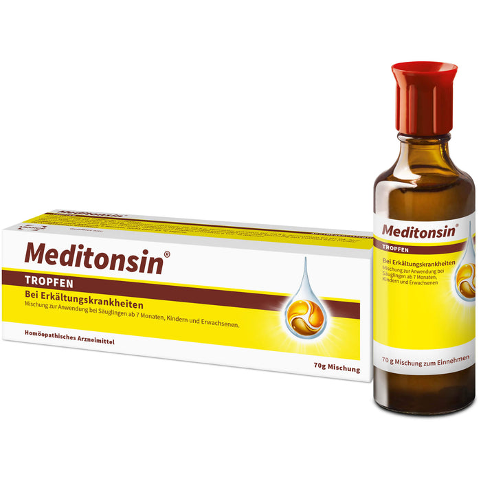 Meditonsin Tropfen bei Erkältungskrankheiten, 70 g Solution