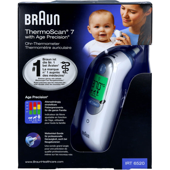 Braun ThermoScan 7 Ohr-Thermometer, 1 pcs. clinical thermometer