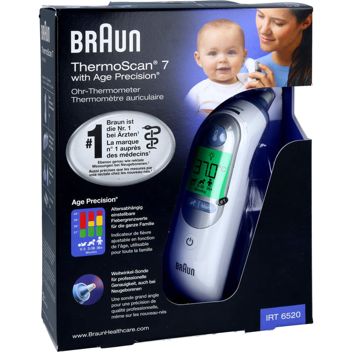 Braun ThermoScan 7 Ohr-Thermometer, 1 pcs. clinical thermometer