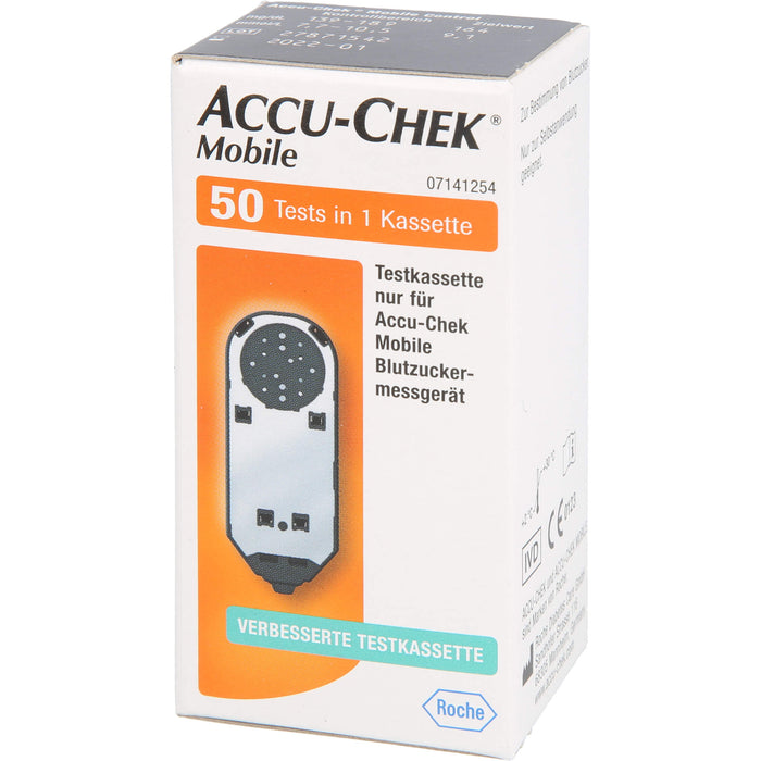 ACCU-CHEK Mobile Testkassette und Tests, 50 pc Bandelettes réactives