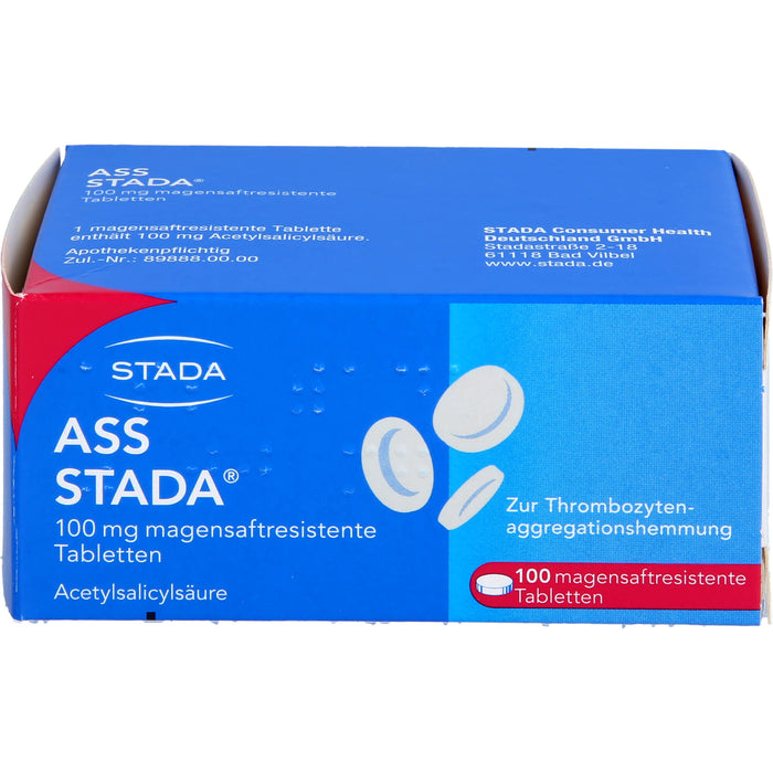 ASS Stada 100 mg Tabletten, 100 pcs. Tablets