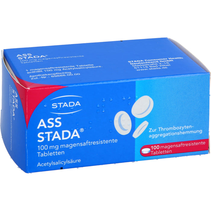 ASS Stada 100 mg Tabletten, 100 pcs. Tablets