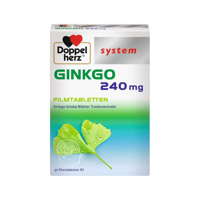 Doppelherz system Ginkgo 240 mg Tabletten, 30 pc Tablettes