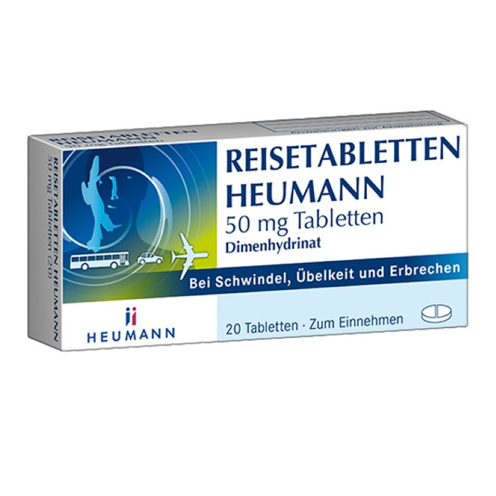 Reisetabletten Heumann 50 mg Tabletten, 20 pc Tablettes