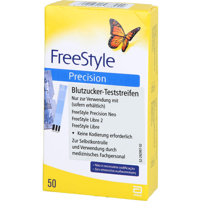 Freestyle Precision Blutzucker Teststreifen, 50 pc Bandelettes réactives