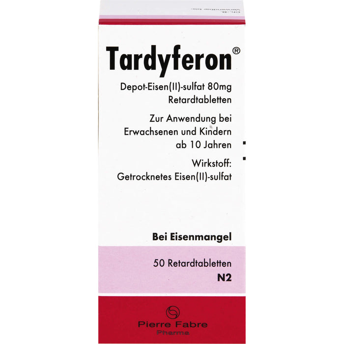Tardyferon Depot-Eisen(II)-sulfat 80 mg Emra Retardtabletten, 50 pc Tablettes
