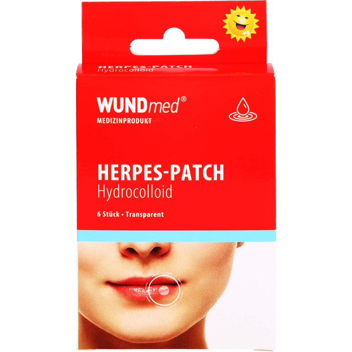 WUNDmed Herpes Patch fast unsichtbare Abdeckung von Lippenherpesbläschen, 5 pcs. Patch