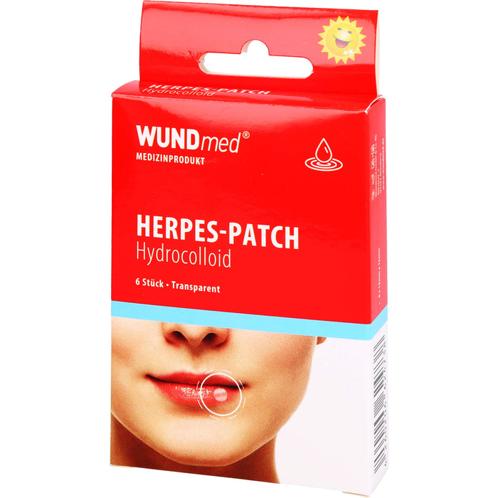 WUNDmed Herpes Patch fast unsichtbare Abdeckung von Lippenherpesbläschen, 5 pcs. Patch