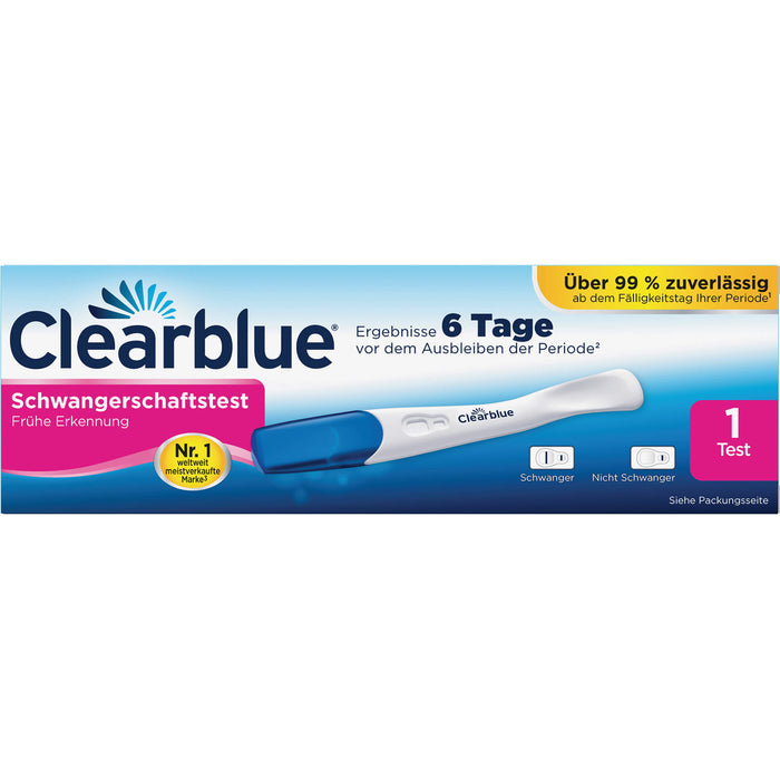 Clearblue Schwangerschaftstest zur frühen Erkennung, 1 pcs. Test