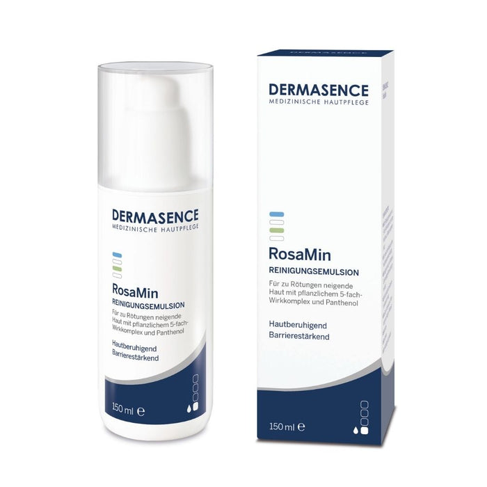 DERMASENCE Rosamin Reinigungsemulsion bei Haut-Rötungen, 150 ml Solution
