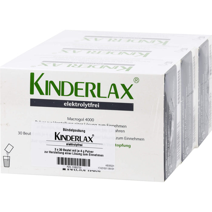 KINDERLAX elektrolytfrei zur symptomatischen Behandlung von Verstopfung, 90 pc Sachets