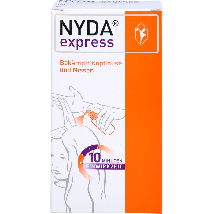 NYDA express Pumpspray bekämpft Kopfläuse und Nissen, 50 ml Solution