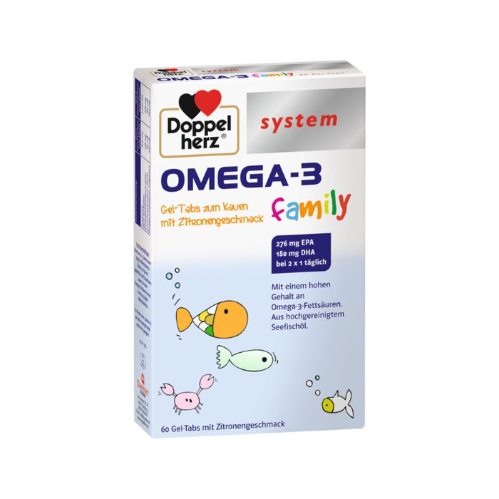 Doppelherz system OMEGA-3 family, 60 pcs. Tablets