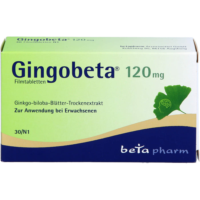 Gingobeta 120 mg Filmtabletten, 30 pcs. Tablets