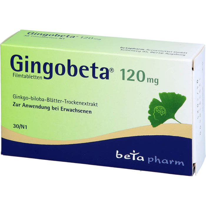 Gingobeta 120 mg Filmtabletten, 30 pcs. Tablets