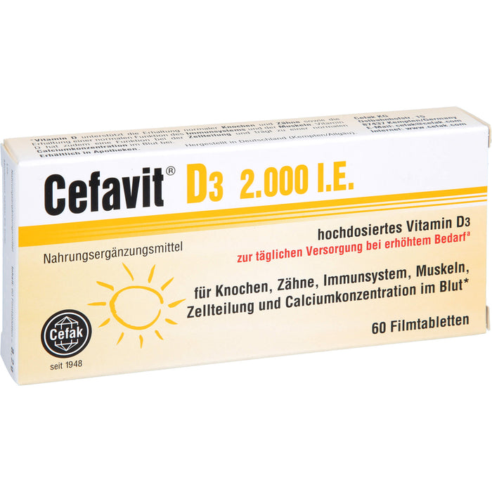 Cefavit D3 2,000 I.E., 60 St FTA