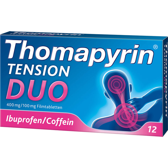 Thomapyrin Tension duo 400 Filmtabletten, 12 pc Tablettes
