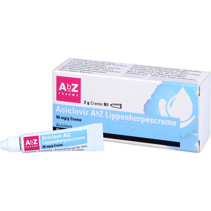 Aciclovir AbZ Lippenherpescreme 50 mg/g Creme, 2 g Cream