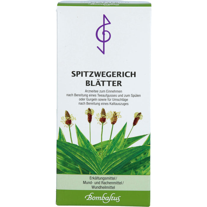 Bombastus Spitzwegerichblätter Erkältungsmittel / Mund- und Rachenmittel / Wundheilmittel, 75 g Tea