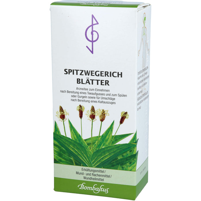 Bombastus Spitzwegerichblätter Erkältungsmittel / Mund- und Rachenmittel / Wundheilmittel, 75 g Tea