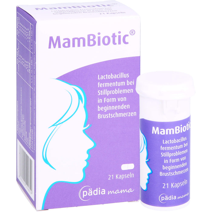 MamBiotic für Stillende mit Brustschmerzen Kapseln, 21 pc Capsules