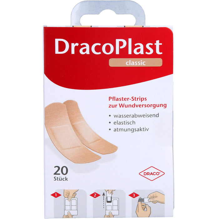 DRACOPLAST Classic Pflaster-Strips, 20 pc Pansement