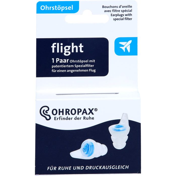 OHROPAX flight Ohrstöpsel mit Filter, 2 pc Bouchons d'oreilles