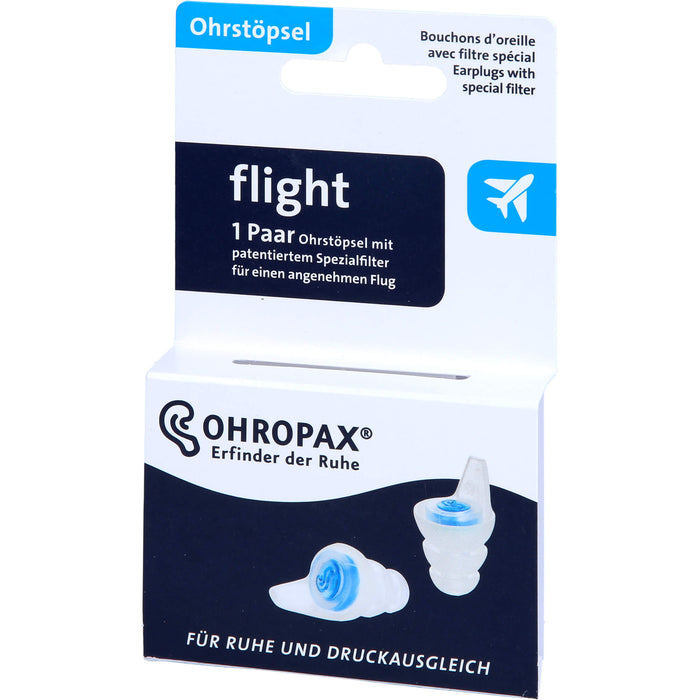 OHROPAX flight Ohrstöpsel mit Filter, 2 pc Bouchons d'oreilles