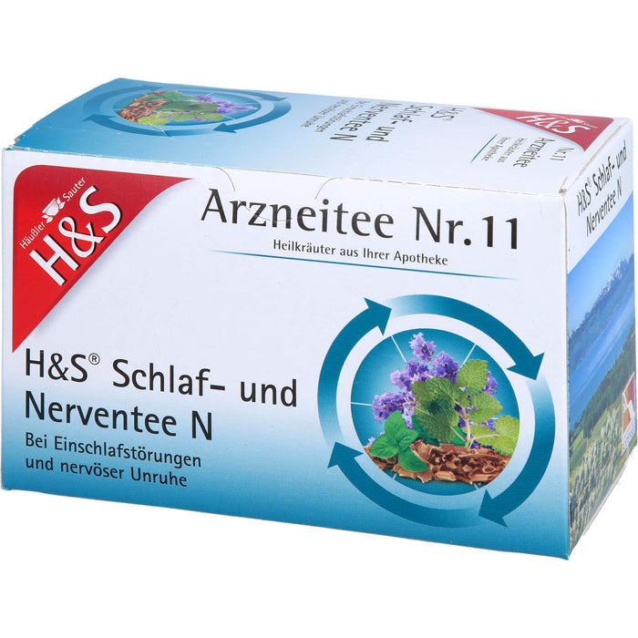 H&S Schlaf- und Nerventee N Arzneitee Nr. 11 Filterbeutel, 20 pc Sac filtrant